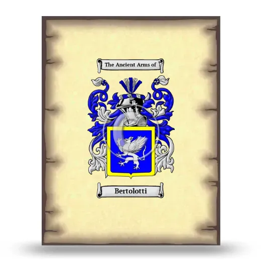 Bertolotti Coat of Arms Print