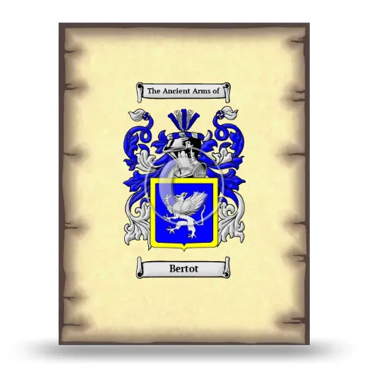 Bertot Coat of Arms Print