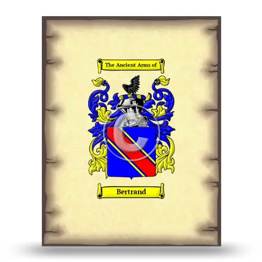 Bertrand Coat of Arms Print