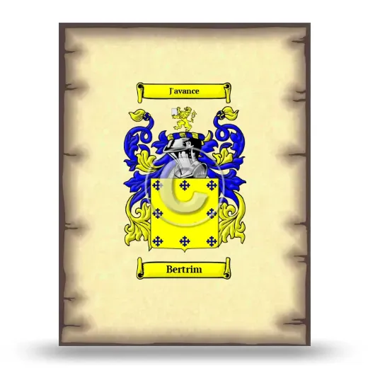 Bertrim Coat of Arms Print