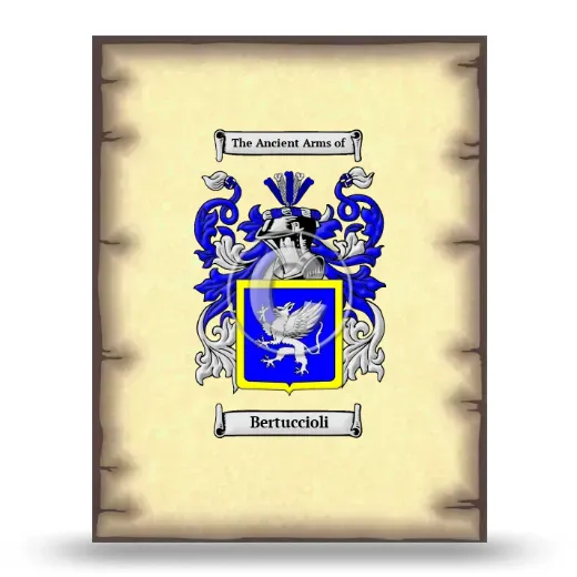 Bertuccioli Coat of Arms Print