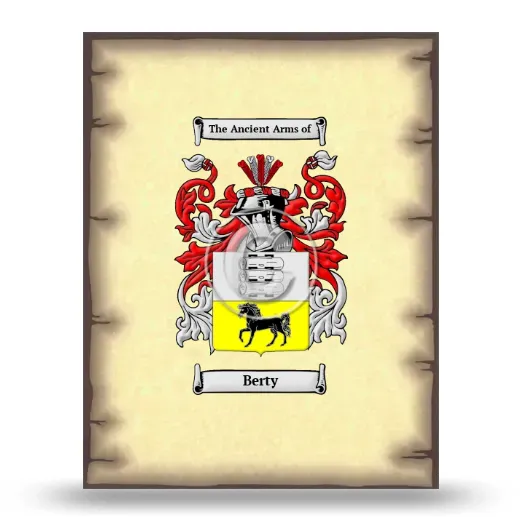Berty Coat of Arms Print