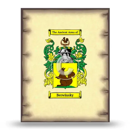 Berwinsky Coat of Arms Print