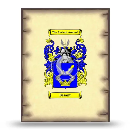 Besant Coat of Arms Print