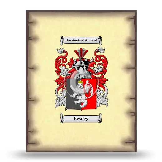 Besney Coat of Arms Print