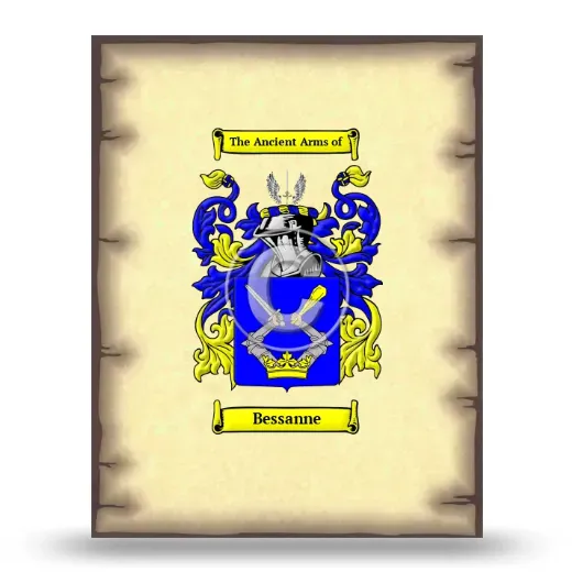 Bessanne Coat of Arms Print