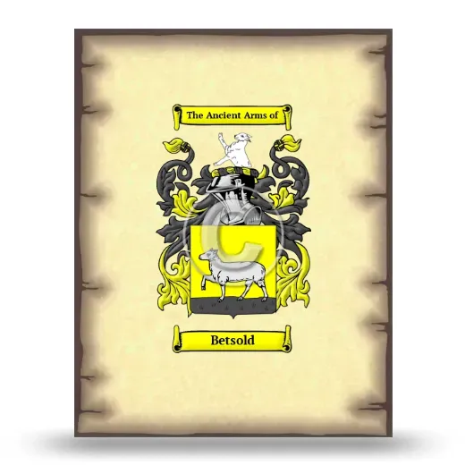 Betsold Coat of Arms Print