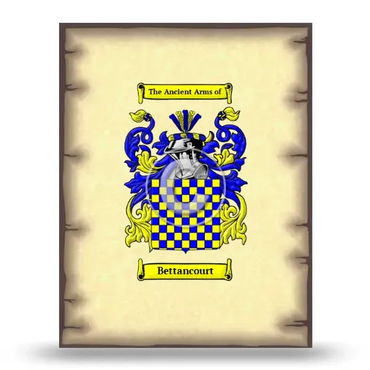 Bettancourt Coat of Arms Print