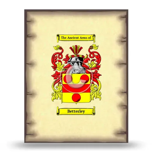 Betterley Coat of Arms Print