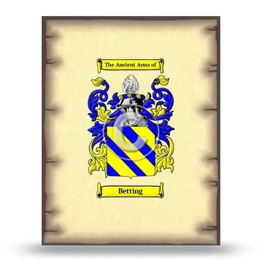 Betting Coat of Arms Print