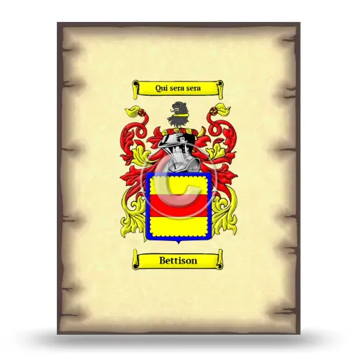 Bettison Coat of Arms Print