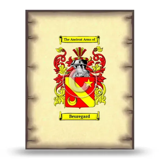 Beuregard Coat of Arms Print