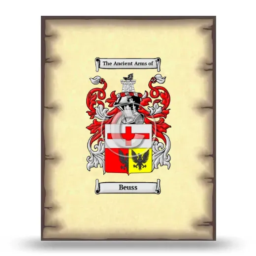 Beuss Coat of Arms Print