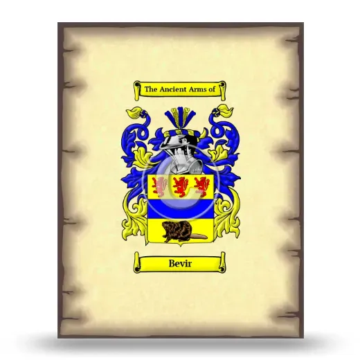 Bevir Coat of Arms Print
