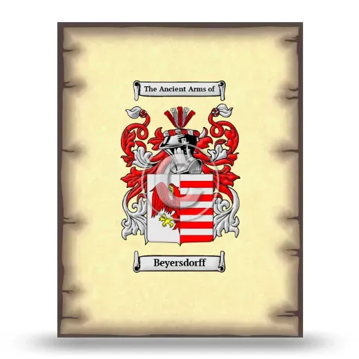 Beyersdorff Coat of Arms Print