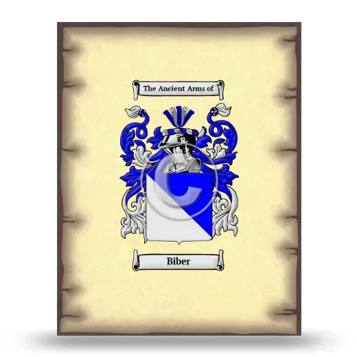 Biber Coat of Arms Print
