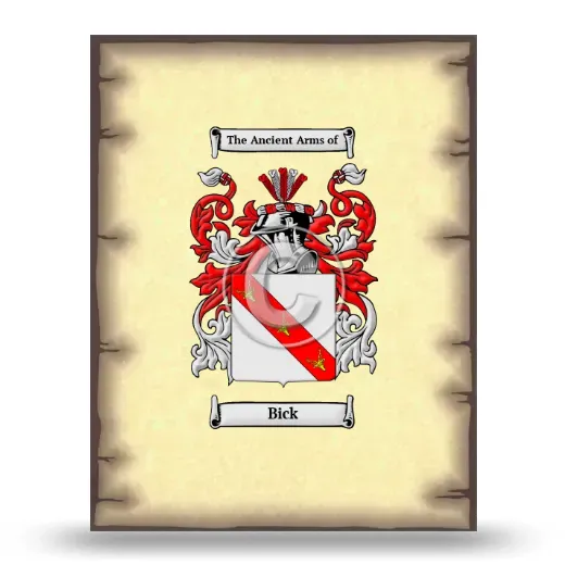 Bick Coat of Arms Print