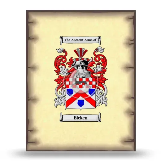 Bicken Coat of Arms Print