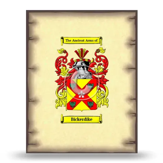 Bickerdike Coat of Arms Print