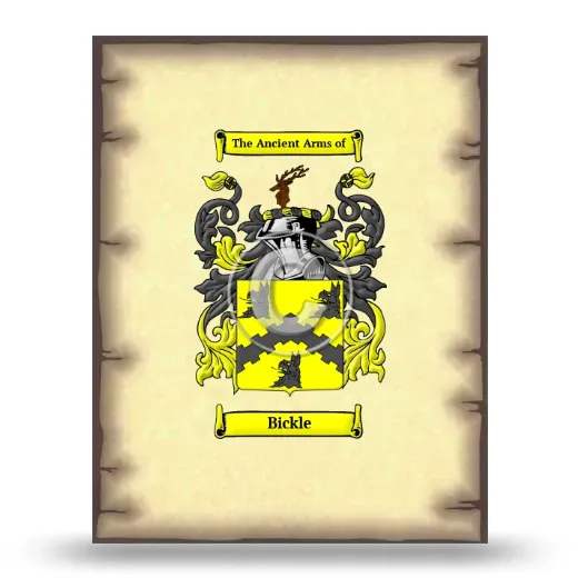 Bickle Coat of Arms Print