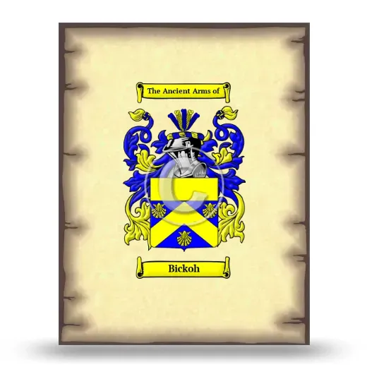 Bickoh Coat of Arms Print