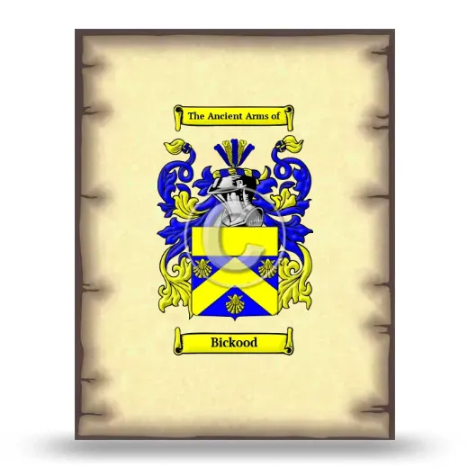 Bickood Coat of Arms Print