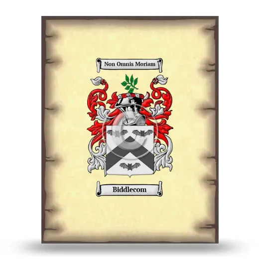 Biddlecom Coat of Arms Print