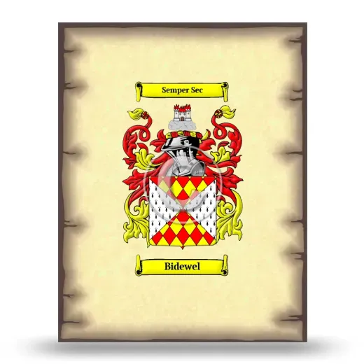 Bidewel Coat of Arms Print