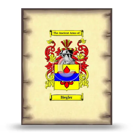 Biegler Coat of Arms Print