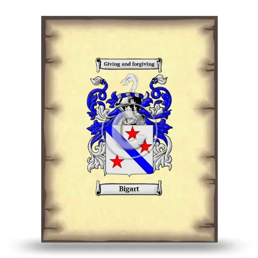Bigart Coat of Arms Print