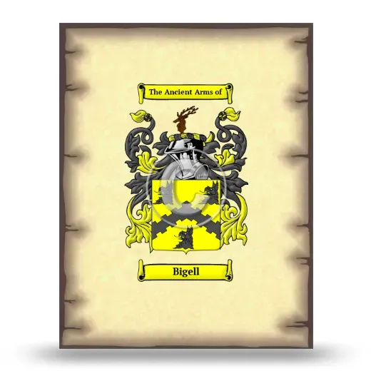 Bigell Coat of Arms Print
