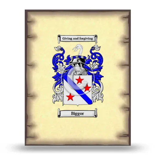 Biggor Coat of Arms Print