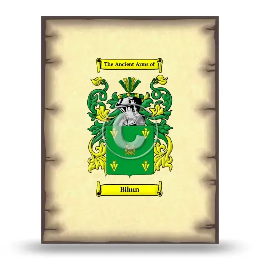 Bihun Coat of Arms Print