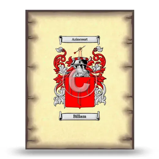 Billam Coat of Arms Print