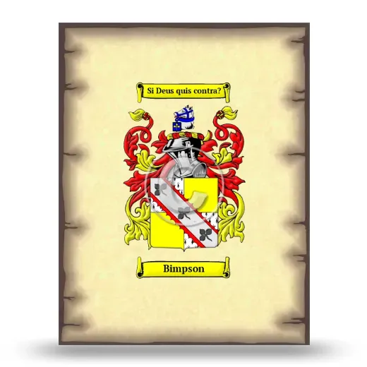 Bimpson Coat of Arms Print