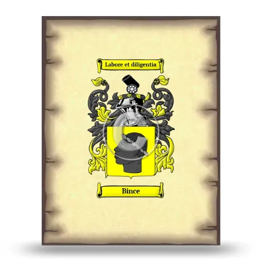 Bince Coat of Arms Print