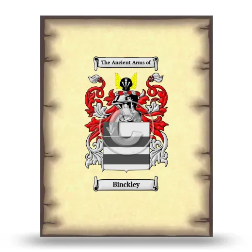 Binckley Coat of Arms Print