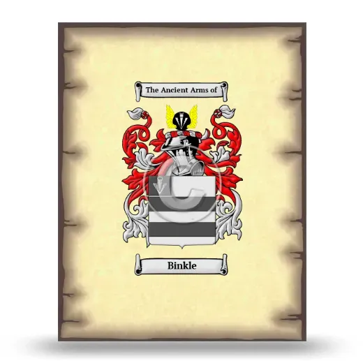 Binkle Coat of Arms Print