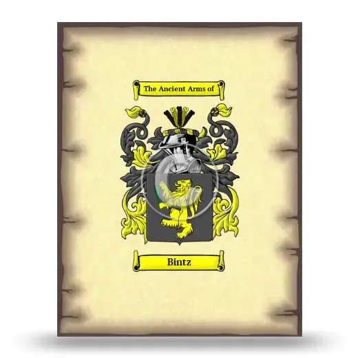Bintz Coat of Arms Print