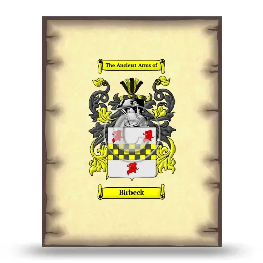 Birbeck Coat of Arms Print