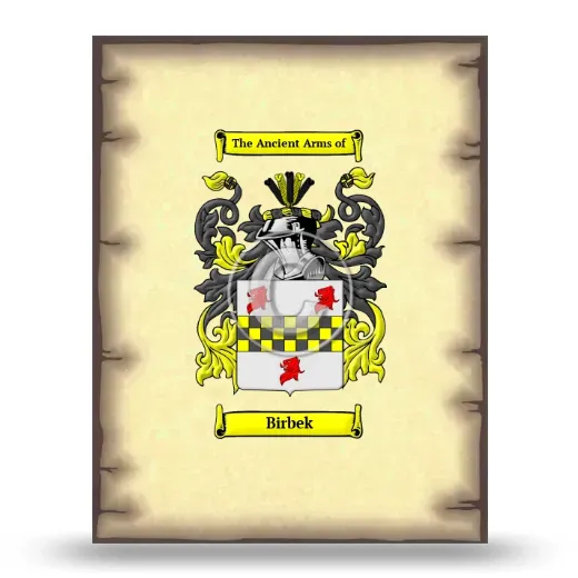 Birbek Coat of Arms Print