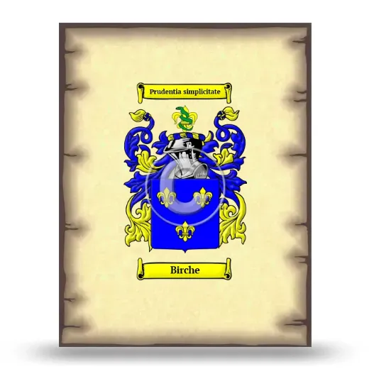 Birche Coat of Arms Print