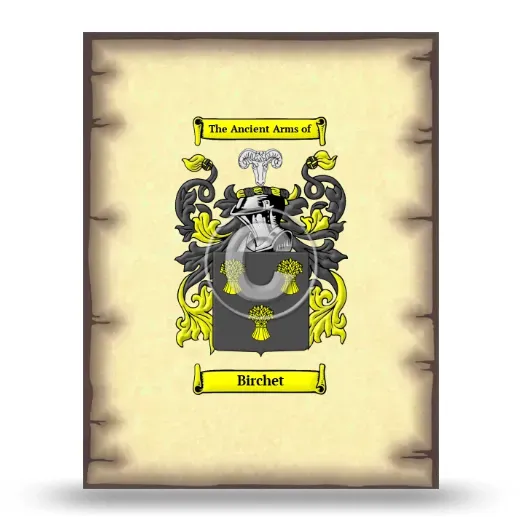 Birchet Coat of Arms Print