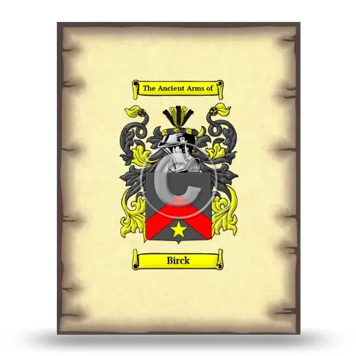 Birck Coat of Arms Print