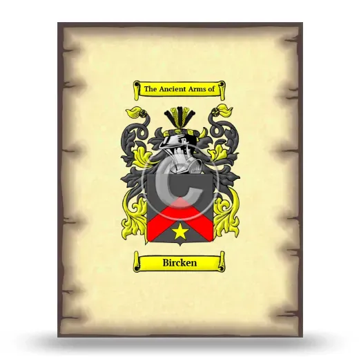 Bircken Coat of Arms Print