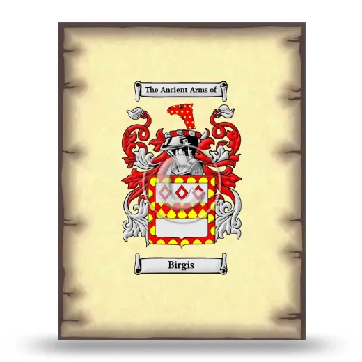 Birgis Coat of Arms Print