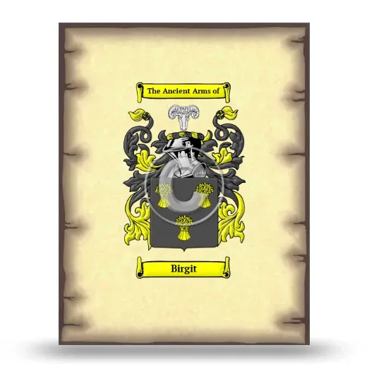 Birgit Coat of Arms Print