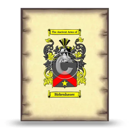 Birkenhauer Coat of Arms Print