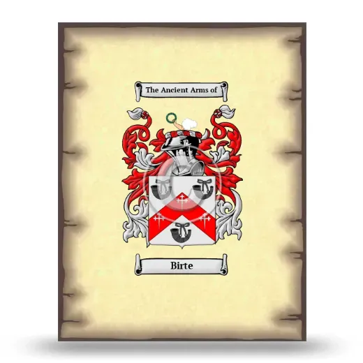 Birte Coat of Arms Print