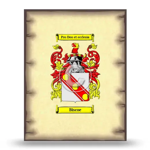 Biscoe Coat of Arms Print